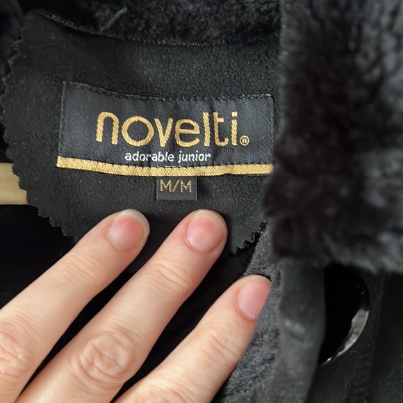 Long warm black winter coat size M - Picture 4 of 8